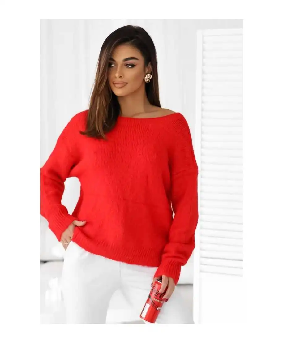 Maglione rosso donna con fiocchi - Bow - Maglioni particolari donna - Gogolfun.it
