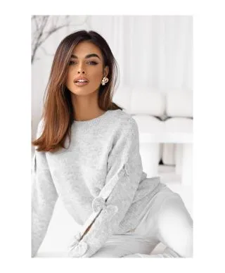 Maglione Grigio perla Donna con Fiocchi - Bow bis - Maglioni particolari - Idee regalo - Gogolfun.it