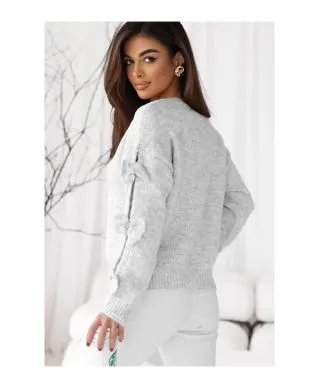 Maglione Grigio perla Donna con Fiocchi - Bow bis - Maglioni particolari - Idee regalo - Gogolfun.it