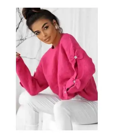 Maglione Fuxia Donna con Fiocchi - Bow bis