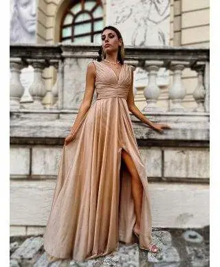 Abito da sera, elegante - Lungo - Azzurro - Sunrise