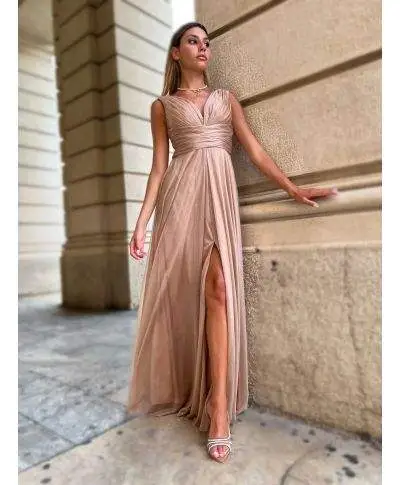 Abito da sera, elegante - Lungo - Azzurro - Sunrise