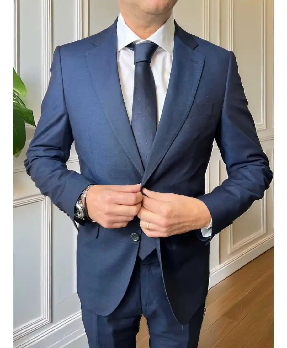 Abito uomo blu classico - Paride - Abiti uomo eleganti online - Gogolfun.it
