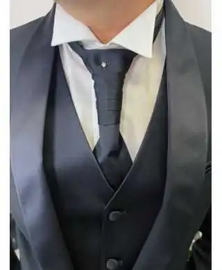 Smoking uomo blu con gilet - Ikaro