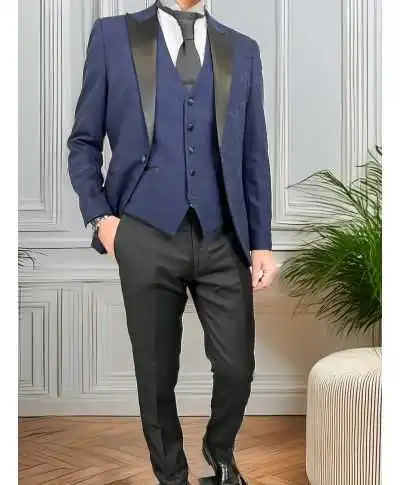 Smoking uomo blu giovanile - Amadeus - Abiti da cerimonia uomo online - Abiti uomo eleganti online - Gogolfun.it