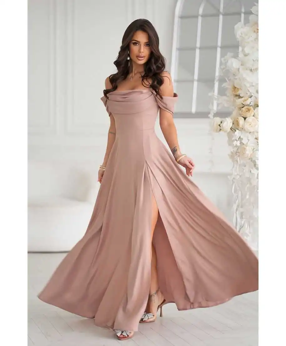Vestito elegante da cerimonia - Oro - Costa - Vestiti da cerimonia donna - Gogolfun.it