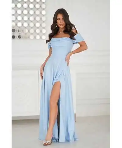 Abito da cerimonia azzurro - Costa - Abiti da cerimonia donna online - Gogolfun.it