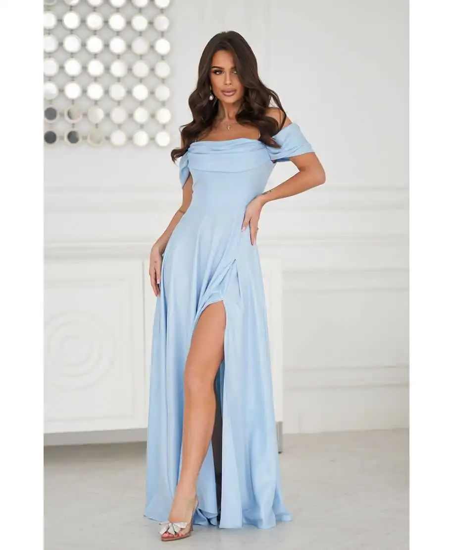 Abito da cerimonia azzurro - Costa - Abiti da cerimonia donna online - Gogolfun.it