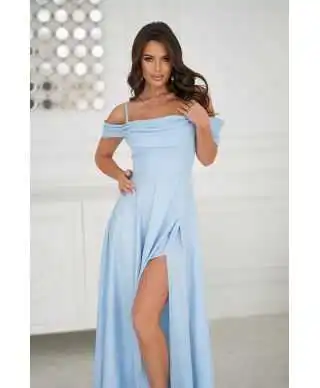 Abito da cerimonia azzurro - Costa - Abiti da cerimonia donna online - Gogolfun.it