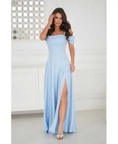 Abito da cerimonia azzurro - Costa - Abiti da cerimonia donna online - Gogolfun.it