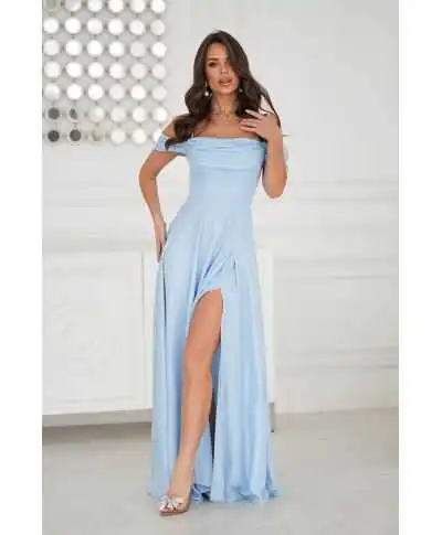 Abito da cerimonia azzurro - Costa - Abiti da cerimonia donna online - Gogolfun.it