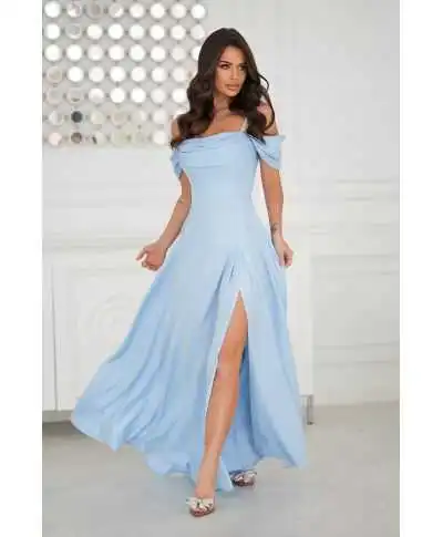 Abito da cerimonia azzurro - Costa - Abiti da cerimonia donna online - Gogolfun.it