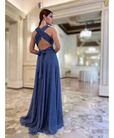 Abito elegante con schiena scoperta - Star bis - Vestiti lunghi eleganti online - Gogolfun.it