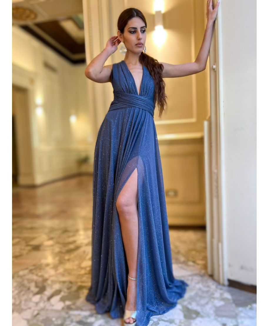 Abito elegante con schiena scoperta - Star bis - Vestiti lunghi eleganti online - Gogolfun.it