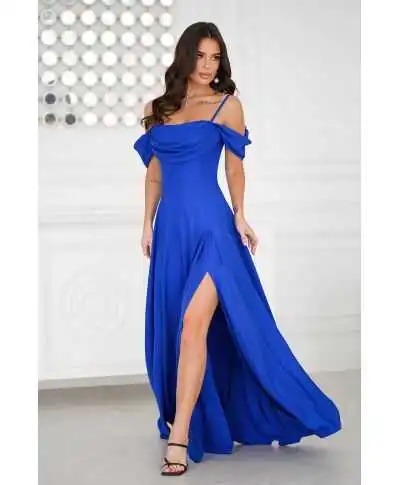 Abito da cerimonia blu elettrico - Costa - Abiti da cerimonia online - Gogolfun.it