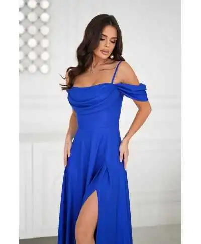 Abito da cerimonia blu elettrico - Costa - Abiti da cerimonia online - Gogolfun.it