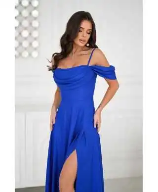 Abito da cerimonia blu elettrico - Costa - Abiti da cerimonia online - Gogolfun.it
