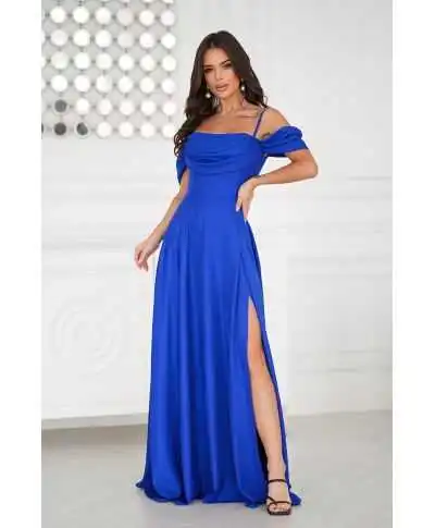 Abito da cerimonia blu elettrico - Costa - Abiti da cerimonia online - Gogolfun.it