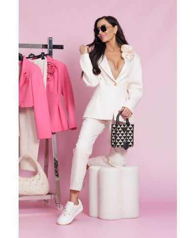 Giacca donna elegante panna - Cher - Giacche e tailleur donna online - Gogolfun.it