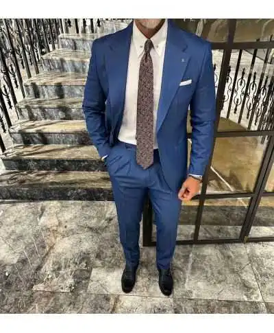 Abito uomo blu royal elegante e giovanile - Eterno - Completi uomo online - Gogolfun.it