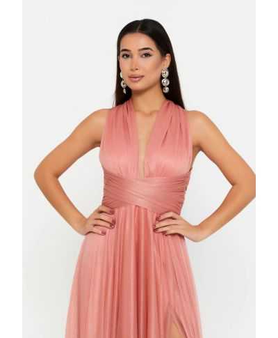 Vestito da cerimonia con spacco e schiena scoperta - Star bis - Abiti da cerimonia online - Gogolfun.it
