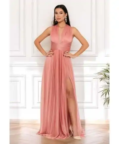 Vestito da cerimonia con spacco e schiena scoperta - Star bis - Abiti da cerimonia online - Gogolfun.it
