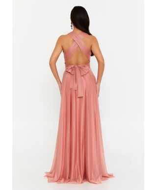 Vestito da cerimonia con spacco e schiena scoperta - Star bis - Abiti da cerimonia online - Gogolfun.it