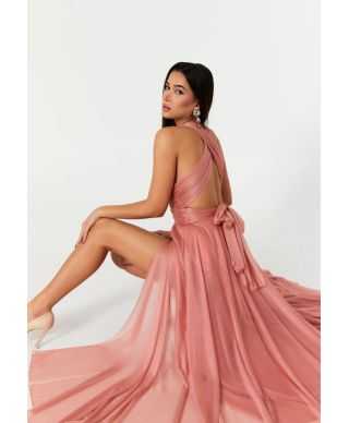 Vestito da cerimonia con spacco e schiena scoperta - Star bis - Abiti da cerimonia online - Gogolfun.it