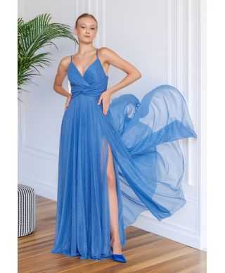 Vestito da cerimonia con spacco - Star Tris