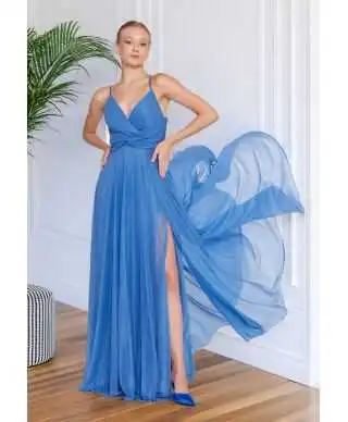 Vestito da cerimonia con spacco - Star Tris