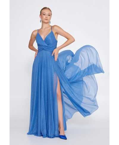Vestito da cerimonia con spacco - Star Tris