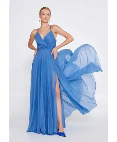 Vestito da cerimonia con spacco - Star Tris