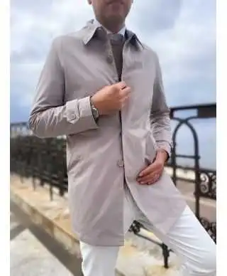 Trench uomo beige - Primaverile - Made in Italy - Abbigliamento uomo gogolfun.it