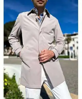 Trench uomo beige - Primaverile - Made in Italy - Abbigliamento uomo gogolfun.it