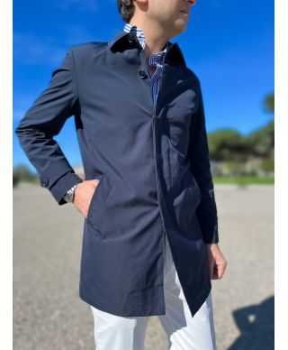 Trench uomo Blu - Primaverile - Abbigliamento uomo online Gogolfun.it