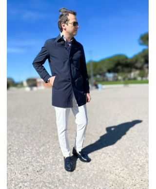 Trench uomo - Blu - mezza stagione