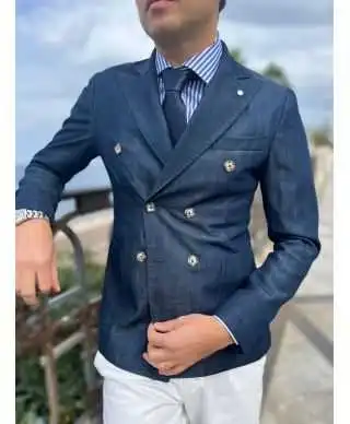 Giacca uomo Paul Miranda doppiopetto in jeans - Itaca - Giacche uomo giovanili online - Gogolfun.it