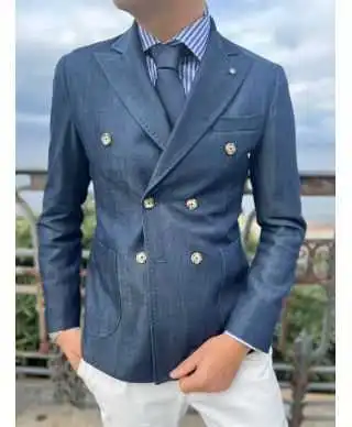 Giacca uomo Paul Miranda doppiopetto in jeans - Itaca - Giacche uomo giovanili online - Gogolfun.it