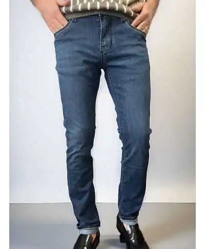 Jeans 5 tasche slim fit, scuro - key jey dnm