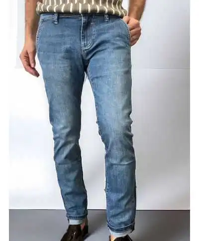 Jeans tasca america lavaggio chiaro - Key jey dnm
