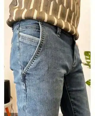 Jeans tasca america lavaggio chiaro - Key jey dnm
