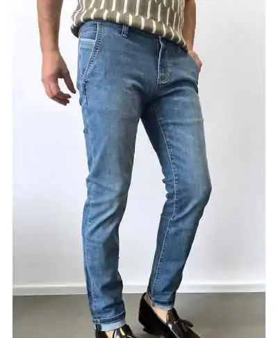 Jeans tasca america lavaggio chiaro - Key jey dnm