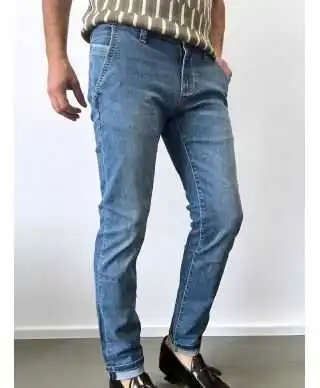 Jeans tasca america lavaggio chiaro - Key jey dnm