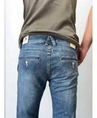 Jeans tasca america lavaggio chiaro - Key jey dnm