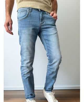 Jeans slim fit in denim chiaro - Kej Jey Dnm