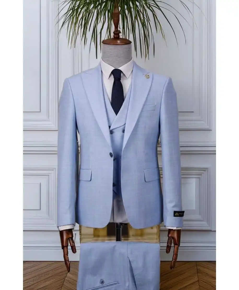 Abito uomo con gilet azzurro - Irlanda - Abiti uomo giovanili, particolari - Gogolfun.it