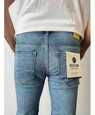Jeans uomo chiaro, skinny fit - Key jey dnm