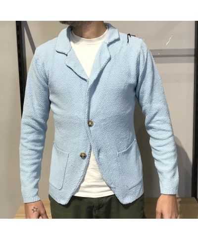 Cardigan azzurro, Primaverile - Monopetto