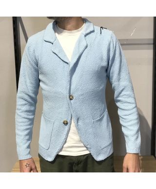 Cardigan azzurro, Primaverile - Monopetto