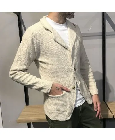 Blazer in cotone leggero beige - Primaverile